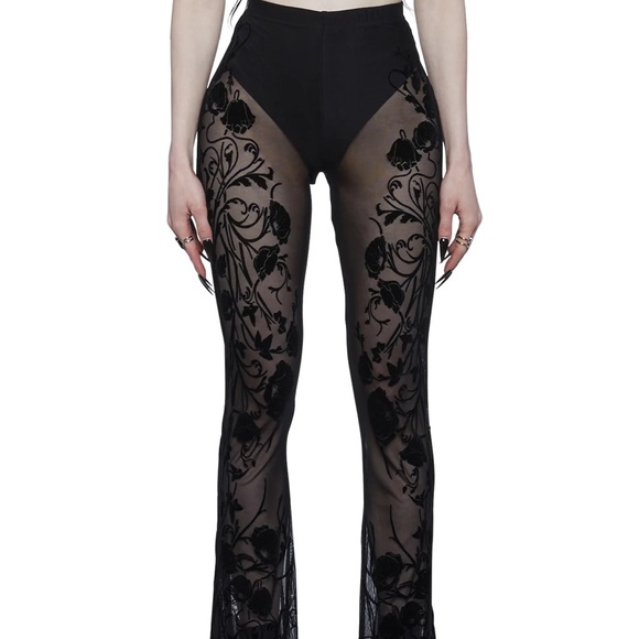 Brand new dolls kill mesh flare leggings - Picture 4 of 5